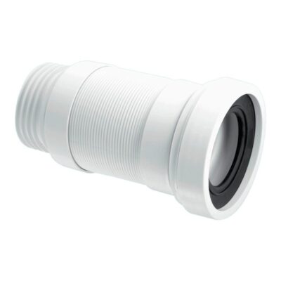 McAlpine Straight Flexible WC Connector WC-F18S