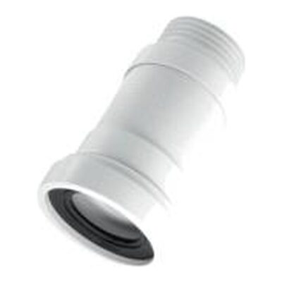 McAlpine Straight Flexible WC Connector | WC-F18S