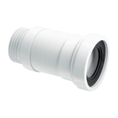 McAlpine Straight Flexible WC Connector WC-F18S