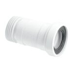 McAlpine Straight Flexible WC Connector 4 inch | WC-F23R - 140mm-290mm - 4