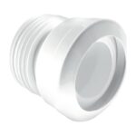 McAlpine Straight Macfit WC Connector 4 inch | MAC-1 - 4