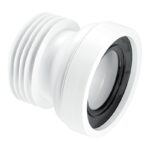 McAlpine Straight Rigid WC Pan Connector 4 inch | WC-CON1 - 4