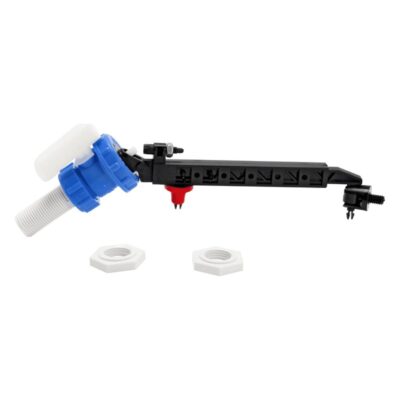 Opella Delchem B801A 1/2 inch side inlet fill valve with float arm and backnuts
