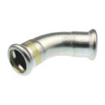 Pegler XPress SSG21 Gas Stainless Steel Elbow 45 Degree 15mm to 108mm - 15mm