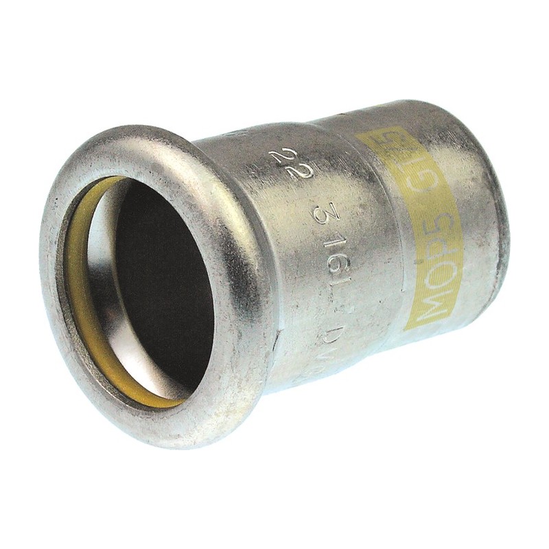Pegler XPress SSG61 316 Stainless Steel Gas Stop End 15mm to 54mm Pegler XPress SSG61 316 stainless steel gas stop end press fit with yellow O-ring 15mm to 54mm