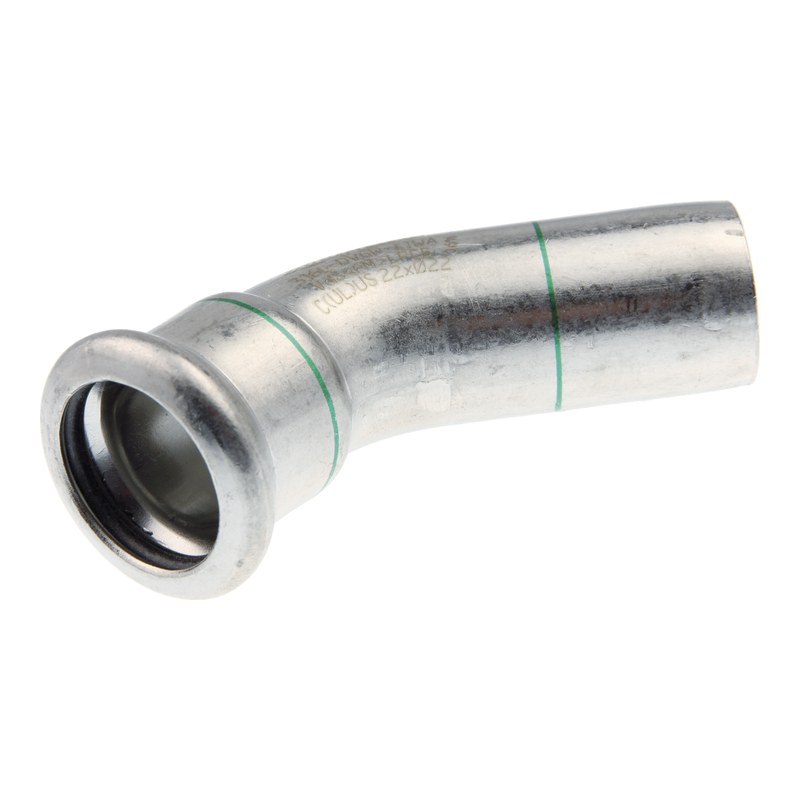 Pegler Yorkshire SS21S XPress 316 Stainless Steel Street Elbow 45 Degree 15mm to 54mm Pegler Yorkshire SS21S XPress 316 stainless steel 45 degree street elbow press fit 15mm to 54mm