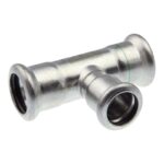 Pegler Yorkshire SS25 XPress Stainless Steel Reduced Branch Tee 22mm to 54mm - 22mm x 22mm x 15mm