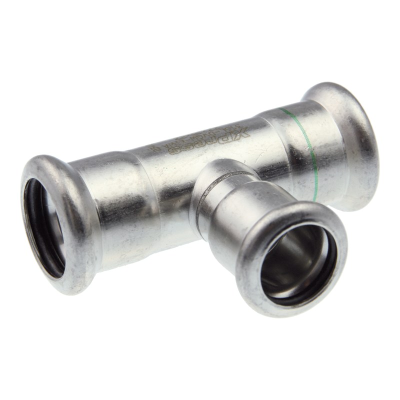 Pegler Yorkshire SS25 XPress 316 Stainless Steel Reduced Branch Tee 22mm to 54mm Pegler Yorkshire SS25 XPress 316 stainless steel reduced branch tee press fit 22mm to 54mm