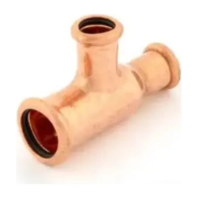 Pegler XPress Press-Fit Copper One End and Branch Reduced Tee, Plumb Parts Glasgow