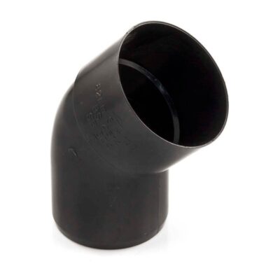 Polypipe PolySoil Offset Bend Spigot 45 Degree 82mm Black