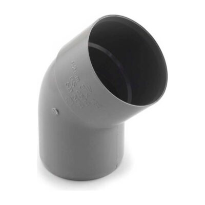 Polypipe PolySoil Offset Bend Spigot 45 Degree 82mm Grey
