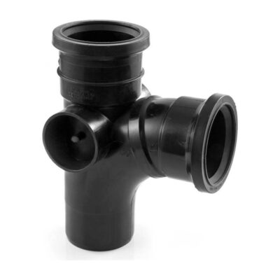 Polypipe PolySoil Single Branch 87.5 Degree 82mm Black