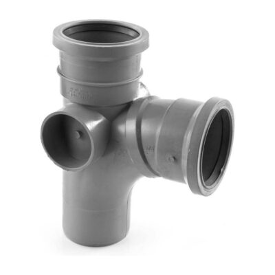 Polypipe PolySoil Single Branch 87.5 Degree 82mm Grey