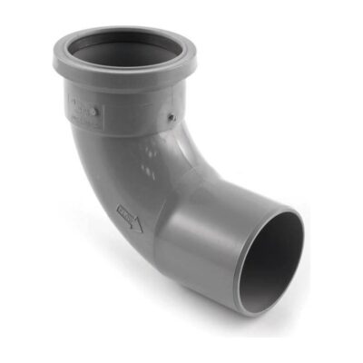 Polypipe PolySoil Single Socket Bend 87.5 Degree 82mm Grey