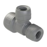 PolyPlumb Branch and One End Reduced Tee 15mm to 28mm - 15X10X10mm