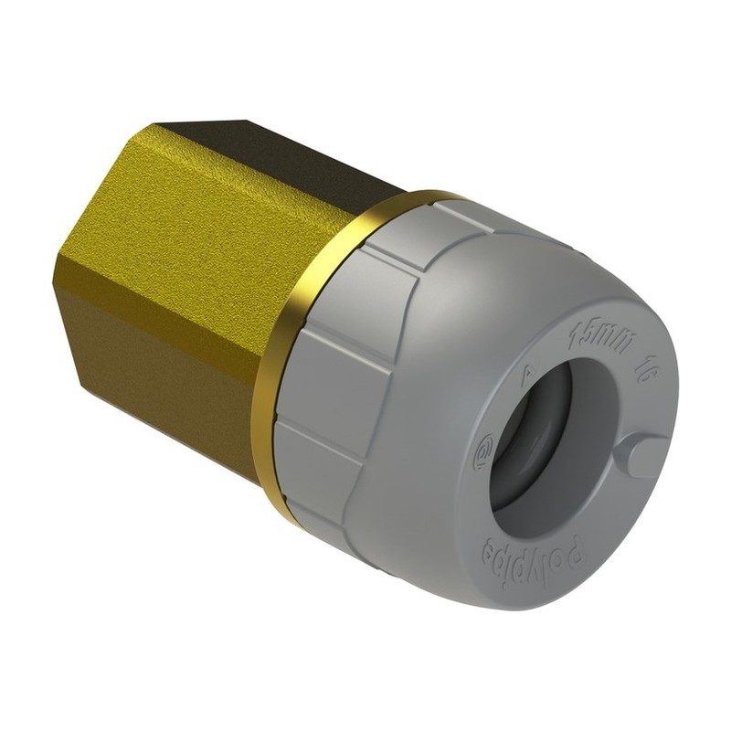 Polyplumb Brass Female BSP Adaptor Polyplumb Brass Female BSP Adaptor