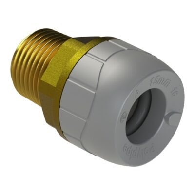 Polyplumb Brass Male BSP Adaptor