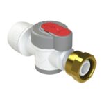 PolyPlumb Straight Service Valve 15mm - 15mmX1/2
