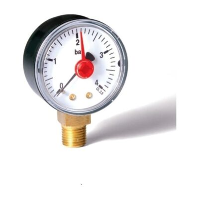 Pressure Gauge 50mm Dial 1/4 inch 4 Bar to 10 Bar