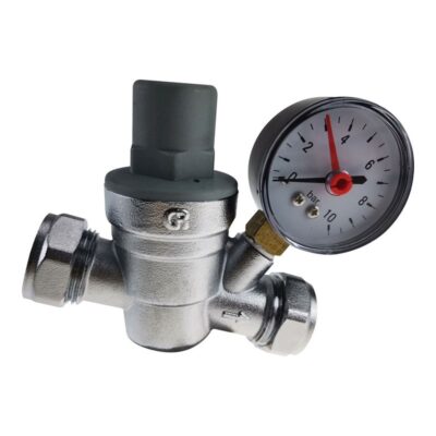 Pressure Reducing Valve and Gauge 22mm