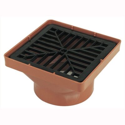 Push-Fit Square Grid Hopper 110mm