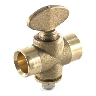 Rigid Fan Gas Cock 15mm to 22mm 15mm end feed