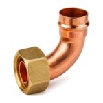 Solder Ring Bent Cylinder Union 22mm - 22mm-x-1-3