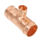 Solder Ring Branch Reducing Tee 15mm to 54mm - 15mm-x-15mm-x-10mm