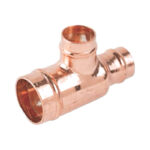 Solder Ring End and Branch Reducing Tee 22mm to 54mm - 22mm-x-15mm-x-15mm