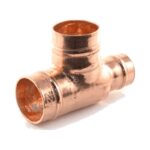 Solder Ring One End Reduced Tee 22mm to 54mm - 22mm-x-15mm-x-22mm