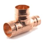 Solder Ring One End Reduced Tee 22mm to 54mm - 22mm-x-15mm-x-22mm