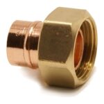 Solder Ring Straight Cylinder Union 22mm to 28mm - 22mm x 1