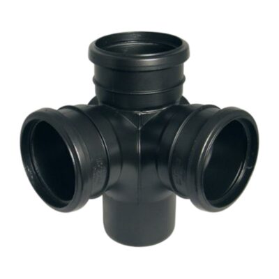 FloPlast Ring Seal 92.5 Degree Corner Branch SP232, Plumb Parts Glasgow