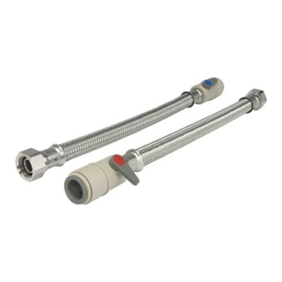Speedfit Flexible Hose Push Fit x Nut Service Valve Plastic Handle