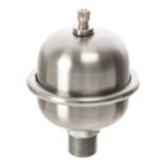 Stainless Steel Shock Arrestor Vessel 0.16L 15mm to 1/2 inch - 1/2 inch Brushed