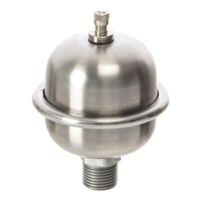 Stainless Steel Shock Arrestor Vessel 0.16L 15mm to 1/2 inch 1/2 inch Brushed (male thread)