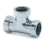 Tectite Sprint Chrome Equal Tee 15mm - 15mm