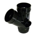 FloPlast Solvent Soil 135° Triple Socket Branch 110mm – SS211 - 110mm - Olive Grey