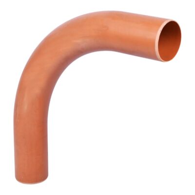 Underground 87.5 Degree Plain End Bend Long Radius 110mm, Plumb Parts Glasgow