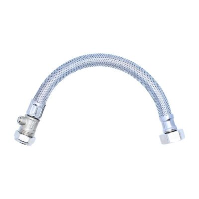 Viva Flexible Hose Reducer 3/4" x 15mm x 300mm with Isolator SSH9, Plumb Parts Glasgow