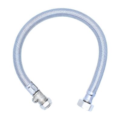 Viva Flexible Hose Reducer 3/4" x 15mm x 500mm with Isolator SSH9/A, Plumb Parts Glasgow