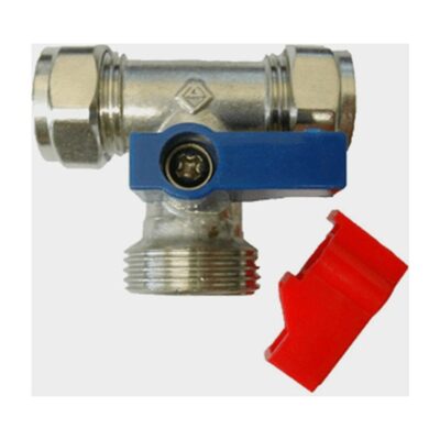 Washing Machine Tee Valve 15mm x 3/4"