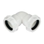 FloPlast White Compression 90° Elbow - WC10 32mm - 32mm