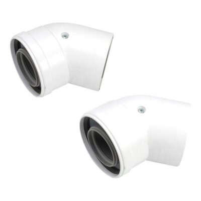 Worcester Bosch 45 Degree Flue Bend Pair 60/100mm