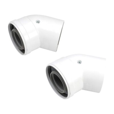 Worcester Bosch 45 Degree Flue Bend Pair 60/100mm