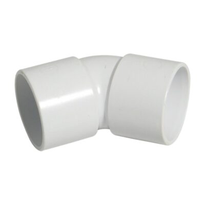 FloPlast ABS Solvent Waste 135 Degree Conversion M x F Bends, Plumb Parts Glasgow