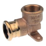 Pegler XPress Press-Fit Copper Back Plate Elbow 15mm to 22mm - 15 x 1/2