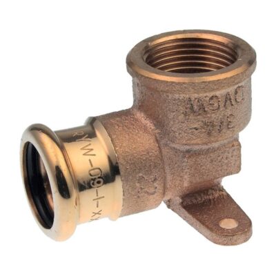 Pegler XPress Press-Fit Copper Back Plate Elbow