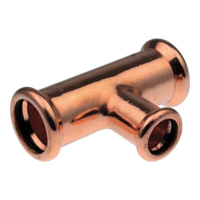 Xpress Yorkshire Press-Fit Copper Both Ends Reduced Tee, Plumb Parts Glasgow