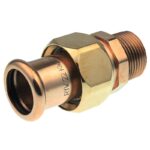 XPRESS YORKSHIRE PRESS-FIT COPPER MALE UNION ADAPTOR 15mm to 54mm - 15mm x 1/2